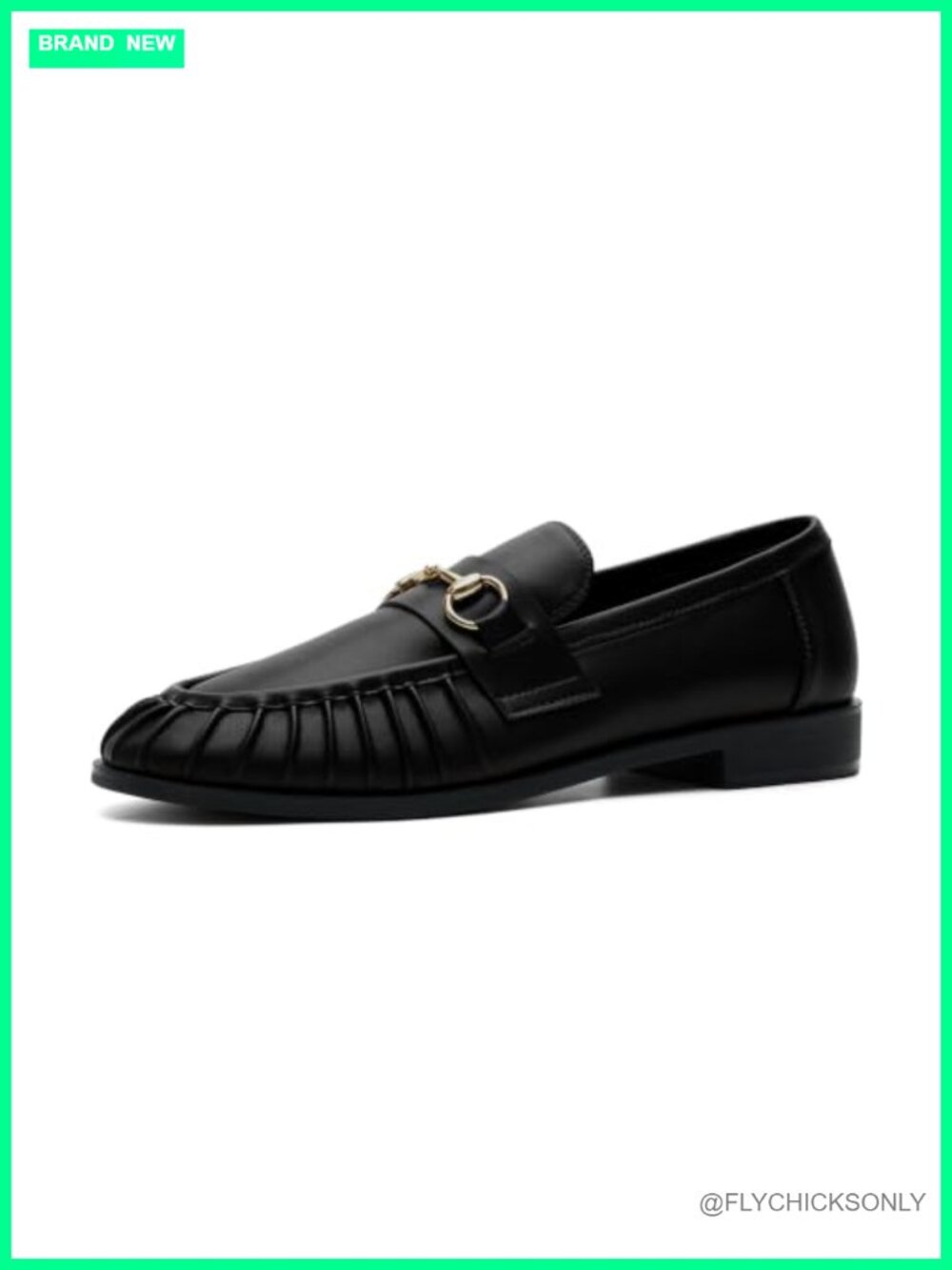 Horsebit Penny Loafers Chunky Heel Faux Leather Slip-On Women